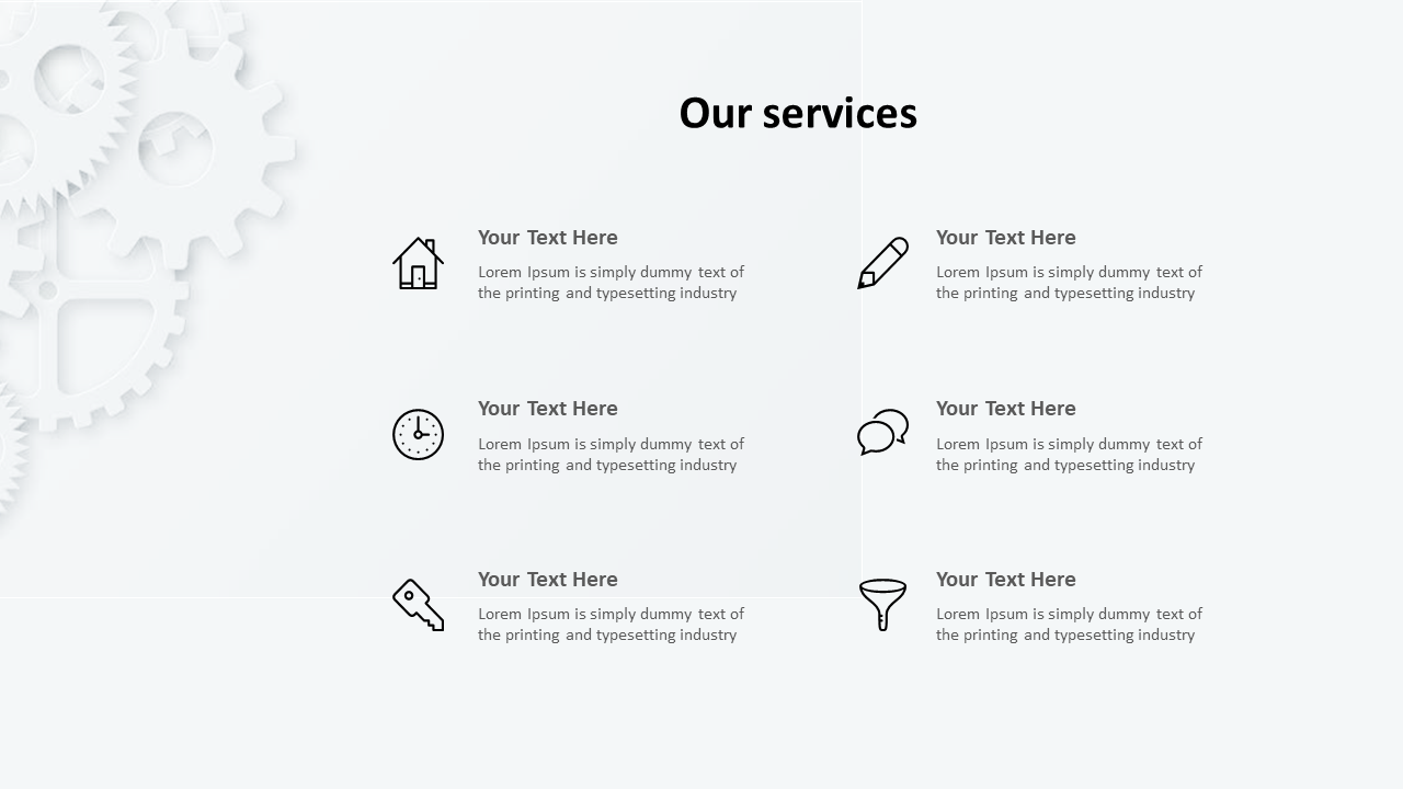 our services ppt template